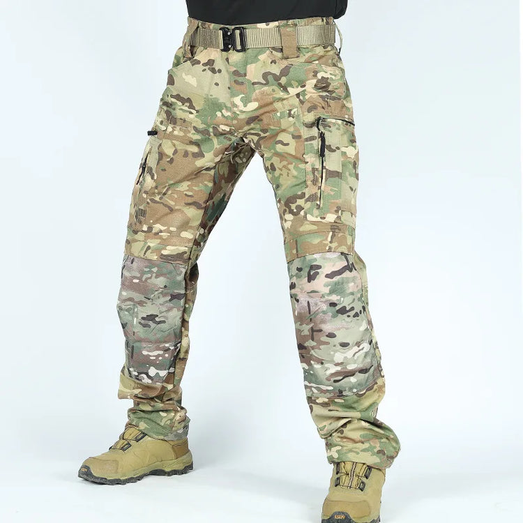 Men's Outdoor Tactical Pants With Multi Pocket Combat Training Hunting Cargo Pants Waterproof Wear-resistant Workwear Pants