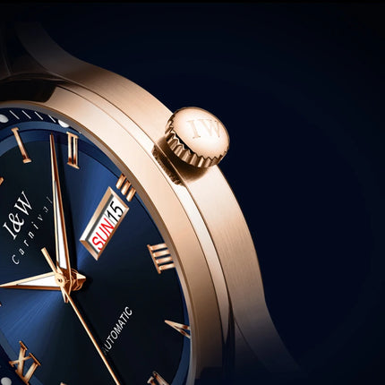 Carnival Brand High-end Series I&W Mechanical Watches Luxury Sapphire MIYOTA Movement Automatic Watches HD Luminous Reloj Hombre