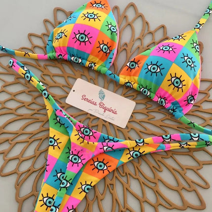 Micro Bikini 2026 Costume da bagno donna Nuovo costume da bagno sexy Halter Bikini Set brasiliano Biquini Perizoma femminile Beachwear Party Wear platinumshop