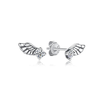 Orecchini Originali in Argento Sterling 925, Modello 2026, a Perno e a Cerchio con Cristalli, per Donna, in Oro Rosa, con Corona, Cuore, Infinito, Ape, Gioielli platinumshop