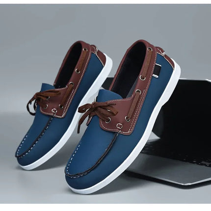 Mocassini da uomo Design Scarpe da barca Pelle PU Alta qualità Comodo Slip-On Morbido Piatto Versatile Scarpe da guida alla moda Mocassini