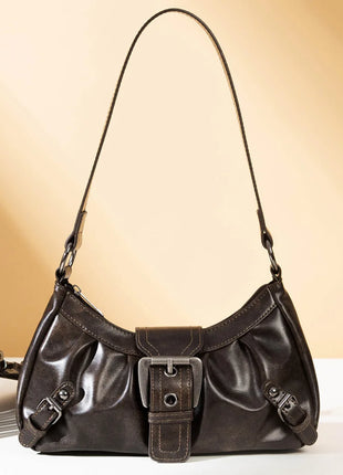 Nuova Borsa Sottospalla in Pelle da Donna, Borsa a Tracolla Trendy per Signore