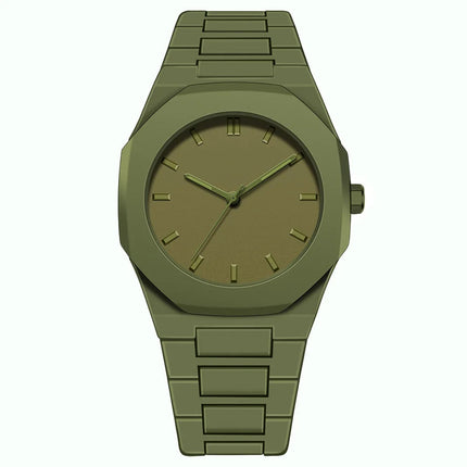 Orologio al quarzo dal design minimalista per uomo, casual, leggero, cinturino in plastica, impermeabile, sportivo, da lavoro, orologio creativo da uomo platinumshop