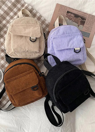Mini Backpack Square Bag Korean Version Fashionable Sweet Shoulder Bag Female's Schoolbag Stylish  Simple Crossbody Bag Casual PlatiNum