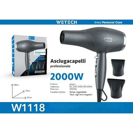 Professional Hair Dryer Collection, Foldable & Compact Household Hair Blow Dryer Series, Multi‑Power 1600‑2200W Ionic Hairdryer for Home Salon Daily Hair Styling