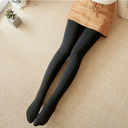 Addensare collant termici Leggings Donna Inverno Pile Velluto Calze termiche Vita alta Elastico Sottile Sexy