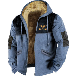 Men's Zipper Hoodies CowBoy Printing Winter For Men/Women Long Sleeve Jacket Sweatshirt Outerwear Clothing