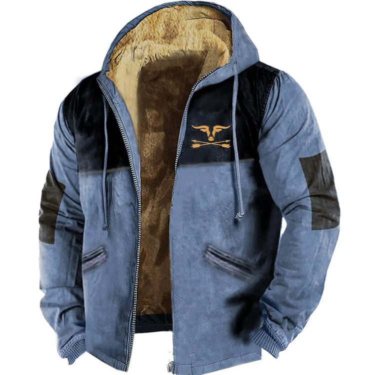 Men's Zipper Hoodies CowBoy Printing Winter For Men/Women Long Sleeve Jacket Sweatshirt Outerwear Clothing