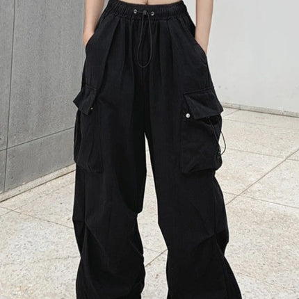 Pantaloni cargo retrò Moda donna Streetwear Vita alta Pantaloni sportivi casual sottili Pantaloni sportivi Harajuku Abbigliamento donna Pantaloni Mujer