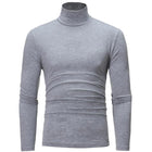 Thermal Underwear Tops Men Spring Clothes Thermal Shirt Autumn Men's Winter Tights High Neck Thin Slim Fit Long Sleeve T-shirt PlatiNum