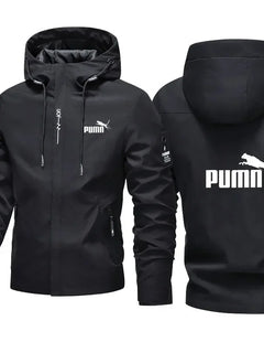2026 Spring/Summer New Men's Casual Jacket, Outdoor Windproof and Waterproof Design, Hooded Long Sleeve Zipper Sports Jacket