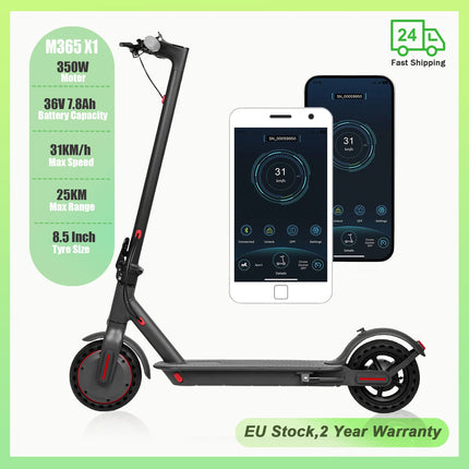 Monopattino Elettrico M365PRO/M365 X1, 36V 10.5Ah, Motore 500W, Autonomia 35KM, Velocità 31KM/H, Pneumatici Solidi 8.5 Pollici, Pieghevole, App Smart, EScooter