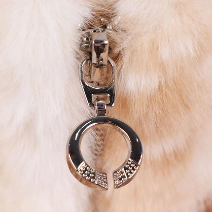 ZADORIN Luxury Mink Coat Deer Pattern Furry Faux Fur Coat Woman Stand Collar Zipper Faux Fur Jackets Winter Coats For Woman Tops