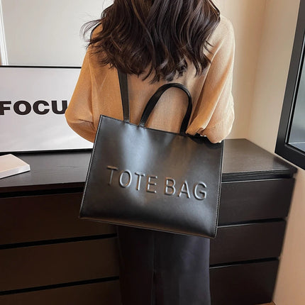Designer Tote Bag For Women Large Capacity Handbag Portable Brand Briefcase Top Quality Pu Leather Female Shoulder Crossbody Bag PlatiNum