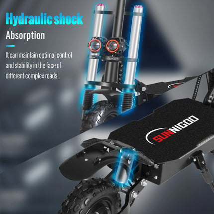 6000W Potente Scooter Elettrico 60V 38Ah Velocità Massima 85 km/h 100 km Gamma 11 '' Pneumatici Doppio Ammortizzante Pieghevole EScooter per Adulti
