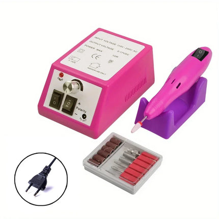 2000 Series Electric Nail Filing Machine, Smooth high rotating speed for acrylic soak-off removal and sidewall buffing, Professional Manicure Pedicure Polisher for daily nail studio detailed shaping work