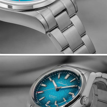 ADDIESDIVE New Men's Watches Mechanical 39mm Bubble Glass Stainless Steel Luminous Luxury Watch 100m Waterproof Automatic Watch