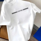 T-shirt da uomo di lusso in cotone 100% puro con stampa logo, a maniche corte, abbigliamento maschile di alta qualità, streetwear