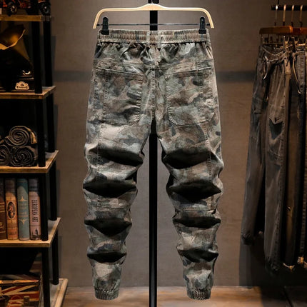 Camouflage Military Jogger Pants Men 2025 Pure Cotton Men's Spring Autumn Multi-pocket Function Cargo Pant Streetwear Trousers