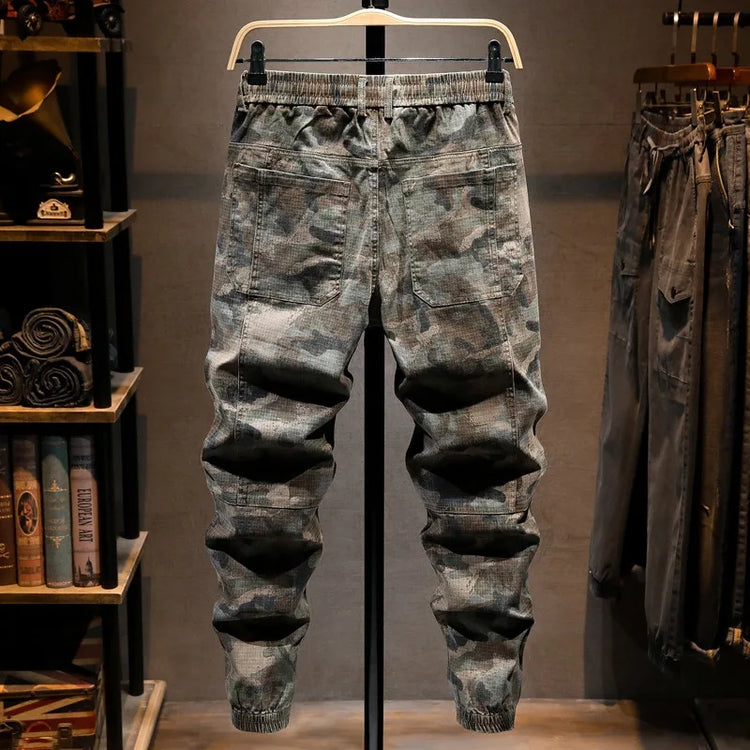 Camouflage Military Jogger Pants Men 2025 Pure Cotton Men's Spring Autumn Multi-pocket Function Cargo Pant Streetwear Trousers