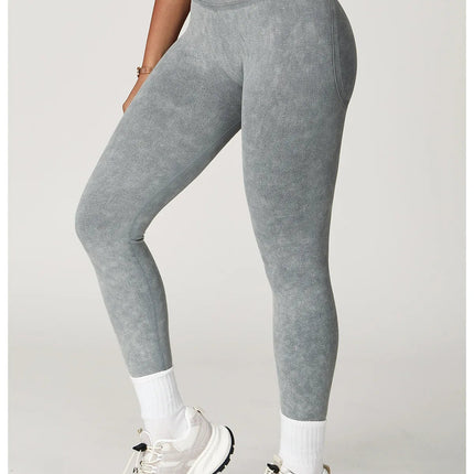 Yoga Pants Impact Leggings Women Seamless Sports Yoga Pant High Waist Ribbed Gym Clothes Fitness Workout Wear Scrunch Bum Tights PlatiNum