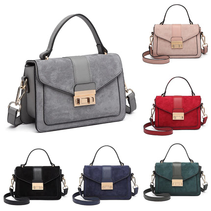Elegante borsa da donna KONO in similpelle PVC, tracolla rimovibile, diverse modalità di trasporto, dimensioni compatte 22×8×15 cm, perfetta per tutti i giorni e per il lavoro.