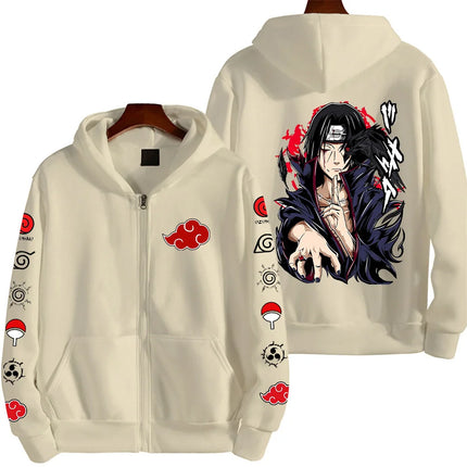 Uchiha Itachi Naruto Nikkan 2026 New Fashionable Harajuku Men's Trendy Casual Sweatshirt Men's Couple Style Coat