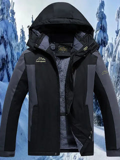 Herren-Schnelltrocknungsjacke für Herbst und Winter, Oversize-Modell, locker geschnittene, gefütterte, dicke, warme Jacke.