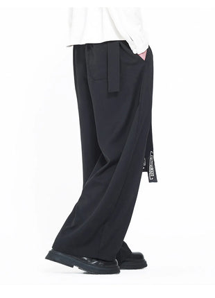 Pantaloni da uomo in stile giapponese con stampa Ukiyo-e, pantaloni comodi e alla moda, pantaloni larghi da uomo, pantaloni casual a gamba dritta da uomo