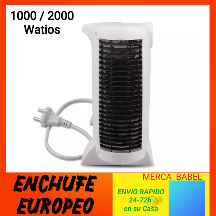 Compact Instant Heat YANISTA Bathroom Heater - Portable Electric Heater with Adjustable Thermostat, 1000W/2000W Dual Power, Ideal for Quick Heating in Any Room, Low Consumption Electric Radiator with Fan Function