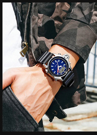 SANDA Sport orologio digitale al quarzo da uomo orologi subacquei creativi orologio da uomo con allarme impermeabile orologio con doppio Display Relogio Masculino platinumshop