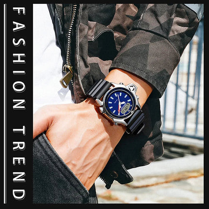 SANDA Sport orologio digitale al quarzo da uomo orologi subacquei creativi orologio da uomo con allarme impermeabile orologio con doppio Display Relogio Masculino platinumshop