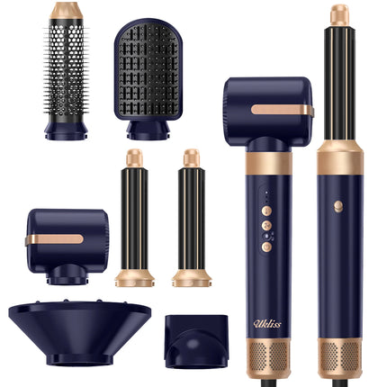 UKLISS Air Styler Pro 7 in 1 Hair Dryer, Hot Air Brush Set with Auto Curling, Volume & Straightening