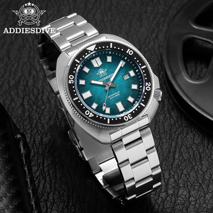 ADDIESDIVE NEW Men's Watch Sapphire Glass AR Coated Quartz Watches AD2511 Reloj Hombre 20Bar Waterproof Luminous Diving Watches
