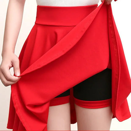 Moda donna estate nuovo stile versione coreana gonna sportiva corsa danza quadrata studente elegante tendenza gonna a trapezio a vita alta