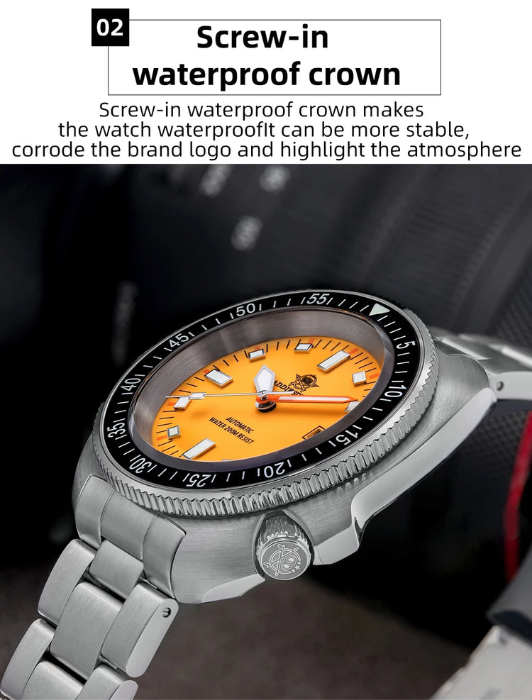ADDIESDIVE 2025 NEW NH35A Automatic Mechanical Watches Watch For Man BGW9 Blue Luminous 20Bar Waterproof Sapphire Glass Japan