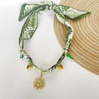 Collana bandana morbida con ciondolo a forma di fiore a forma di cuore placcato in oro per gioielli impilabili da donna e ragazza PlatiNum