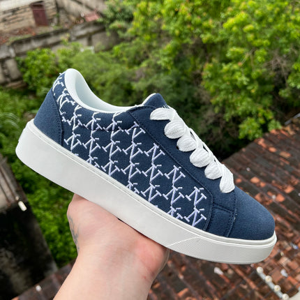 Designer Faithful Low-Top Numeris Sneakers Heightening Casual Sports White Board oes for Couples Lightweight Rubber Outsole
