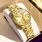 OLEVS Orologio di lusso di alta qualità per donna Orologio meccanico automatico da donna impermeabile in acciaio inossidabile Orologi da donna eleganti platinumshop