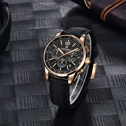 Orologio al Quarzo da Uomo Pagani Design VK63, 41MM, Vetro Zaffiro, Impermeabile 10 Bar, Sportivo, Reloj Hombre