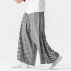 Men's Loose Striped Cotton Linen Pants, Comfortable and Breathable, Retro Style, Casual Fashion, Nepal Style Jogger Pants