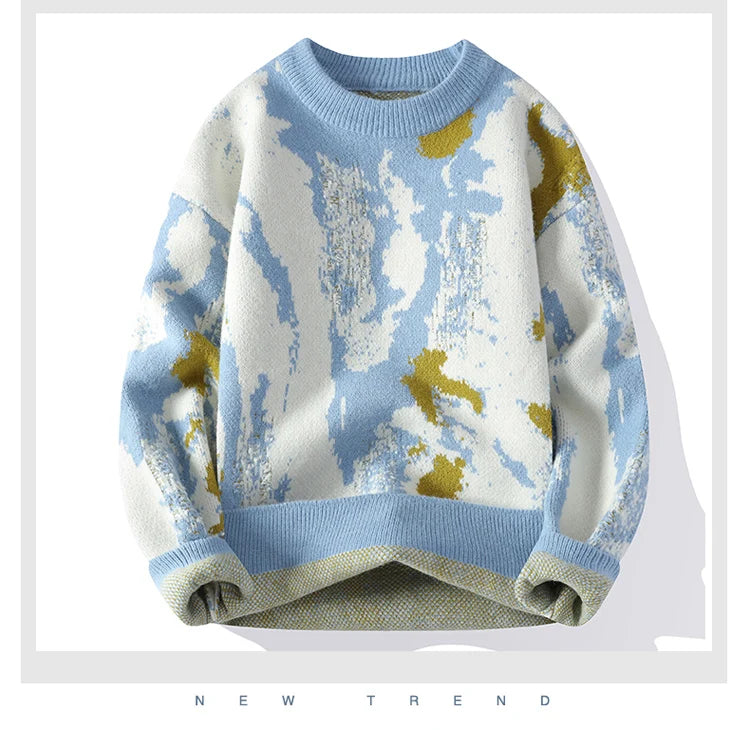 autumn and winter Men's Fashion casual Round Neck Warm sweater slim fit Sweaters Men sweater male Thicken Warm wool pullovers