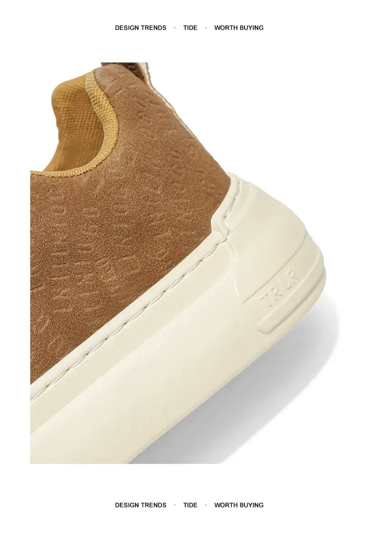 Toe Thick Sole Platform Men Sneakers Lace Up Patchwork Fashion New Trend Casual Trainer Shoes Thick Bottomed All Season