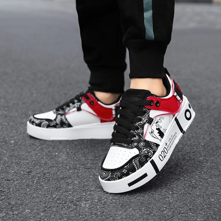 Youth Board Shoes 2025 New Men Women Parent Child Sports Shoes Fashionable Thick Sole Non-slip Casual Walking Shoes Size 31-44