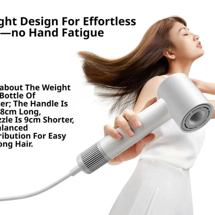 Xiaomi Mijia H501SE Hair Dryer, 110,000 RPM High-Speed Blow Dryer, Negative Ion Anti-Frizz, NTC Constant Temperature, 8 Modes, Lightweight Quiet Travel