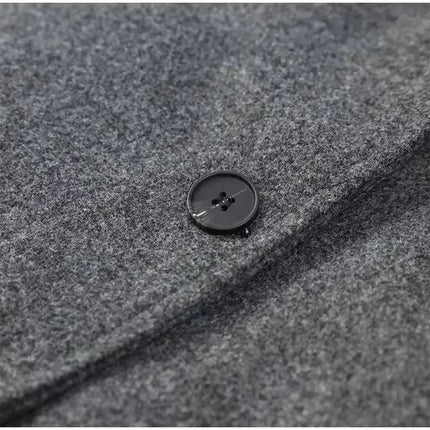 Elegant Big Scarf Collar Women's Coat Fashion Double Breasted Pockets Overcoats 2026 Autumn New High Street Oversize Outerwears