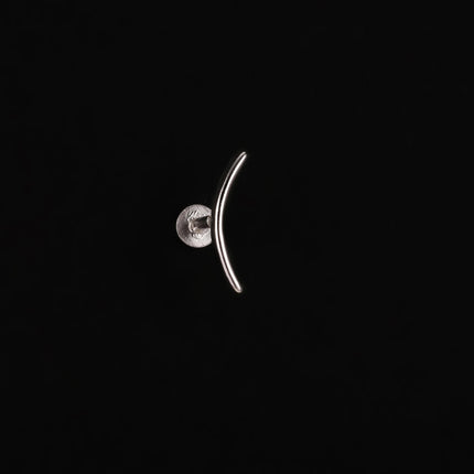 AIDE Heart Round Ball Flat Helix Piercing Earring 925 Sterling Silver Ear Studs Geometric Zircon Exquisite Trinket Studs Aretes PlatiNum