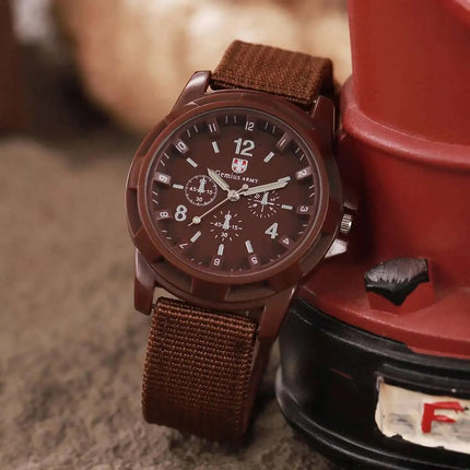 Orologi militari da uomo casual Orologio da polso sportivo al quarzo Cinturino in nylon Orologio da uomo Relogio Masculino (senza scatola) platinumshop
