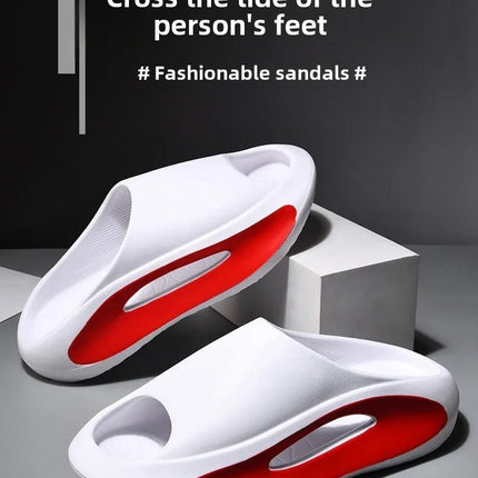 Pantofole in cocco Le donne indossano sandali Coppia fondo spesso Eva Step on Shit Feeling Home Home Pantofole di grandi dimensioni Scarpe - platinumshop