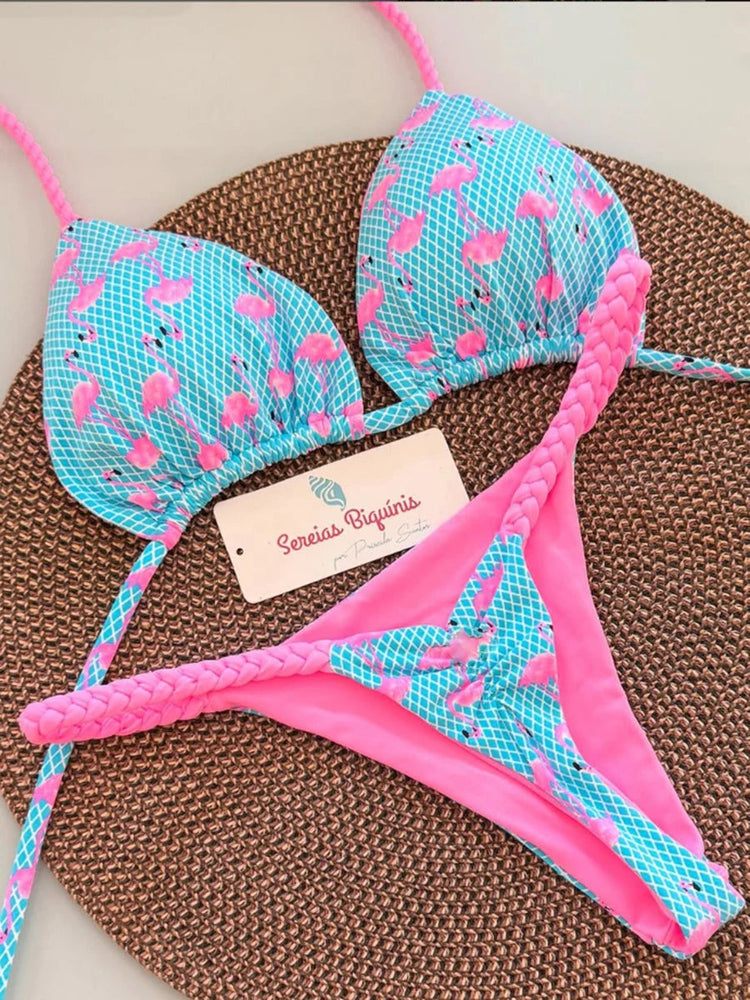 Micro Bikini 2026 Costume da bagno donna Nuovo costume da bagno sexy Halter Bikini Set brasiliano Biquini Perizoma femminile Beachwear Party Wear platinumshop